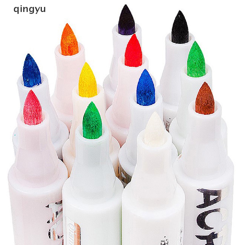 Bút Lông Đánh Dấu Lốp Xe Acrylic Vẽ Graffiti Nghệ Thuật Đá Kim Loại Thủy Tinh Đá Cuội Chống Nước Chống Dầu