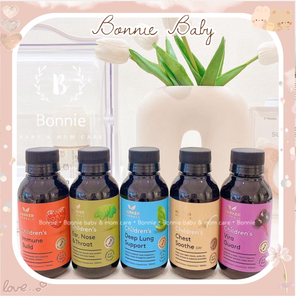 Siro cho bé Harker Herbals New Zealand ÚC 150ml hỗ trợ tăng đề kháng ăn ngon ngủ ngon cho bé từ 0 đến 12 tuổi