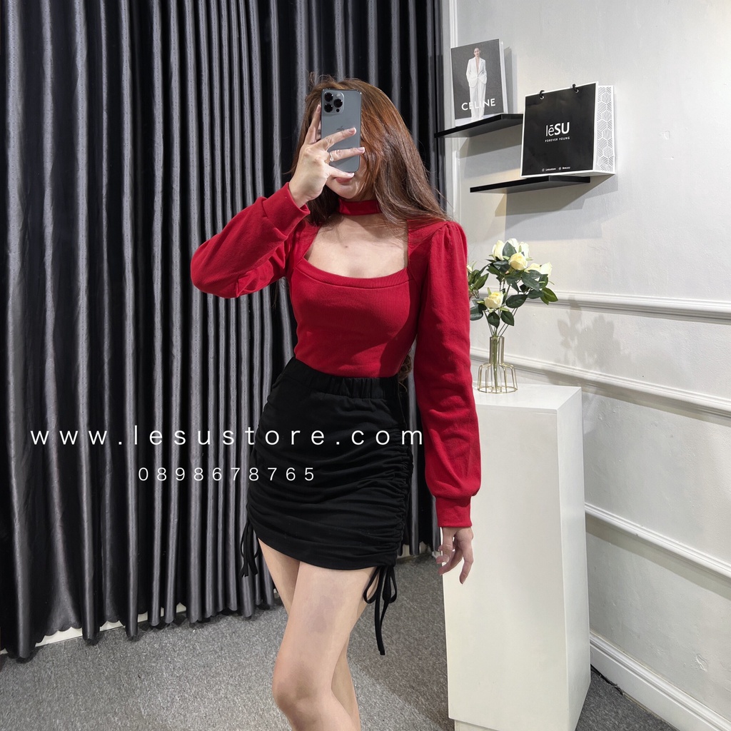 ẢNH TỰ CHỤP Set Thun chocker TD & CV rút 2 bên