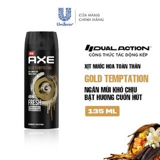 🌺🌺*Xịt Khử Mùi Axe Gold Temptation - 139ml