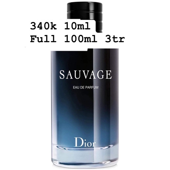 nước hoa nam dior sauvage edp chiết 10ml