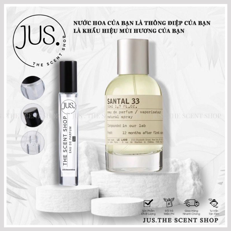 nước hoa Le Labo Santal 33 05/10ML [ 𝐉𝐔𝐒.𝐓𝐡𝐞𝐬𝐜𝐞𝐧𝐭 ]