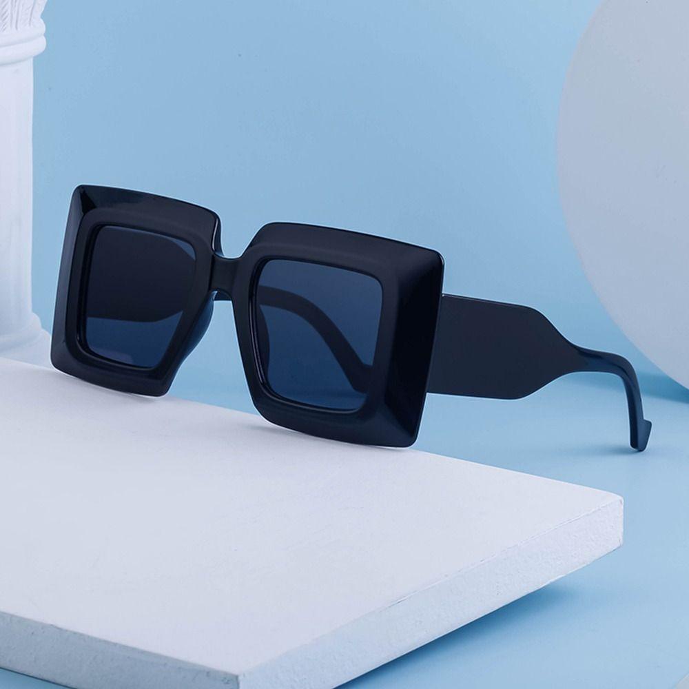 SUMU Kính Mát Vuông Oversized In Họa Tiết Ngựa Vằn Cho Nam &amp; Nữ