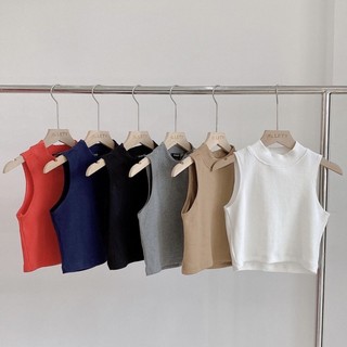 Áo Croptop Cổ Lọ Sát Nách BASIC CROPTOP | 𝐭𝐡𝐞𝐥𝐞𝐭𝐲