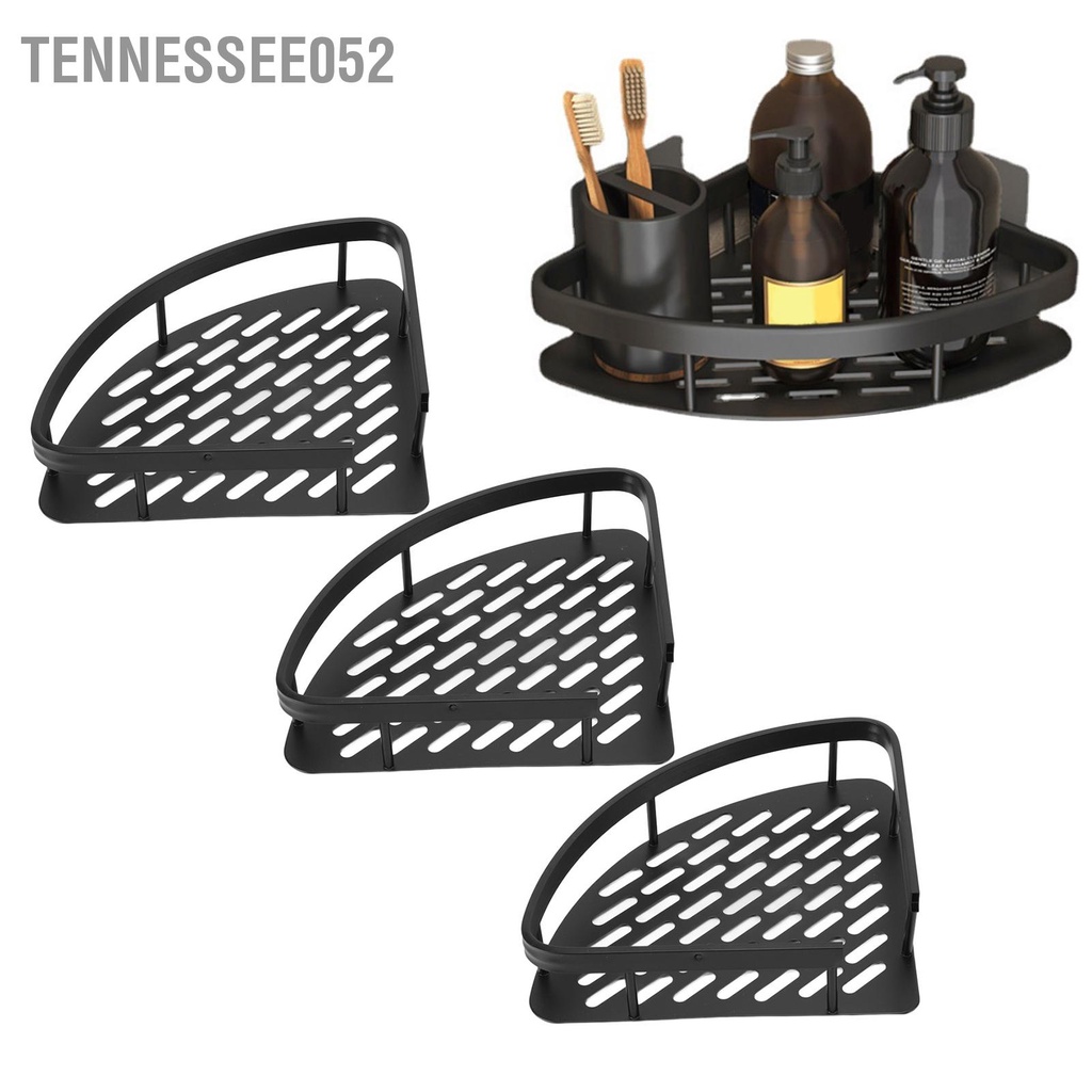 Tennessee052 Kệ Tắm Hình Tam Giác Đục Lỗ Giá Góc Bằng Nhôm Chống Gỉ Với Đế Rỗng Cho Phòng Vệ Sinh