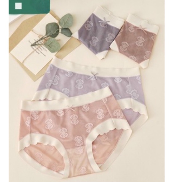 Quần lót nữ ren mềm 3D cao cấp, viền đúc không hằn mông, đáy lót cotton kháng khuẩn. Phom 45-62kg, vòng mông 85-95cm.