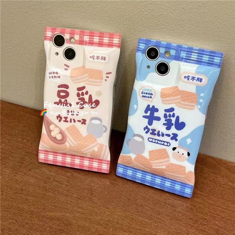 Ốp Điện Thoại silicon Mềm In Hình Hộp Bánh Quy / Sữa Cho iPhone XR 14 13 11 12 Pro Max 8 7 6 6s Plus SE 2020 XS X