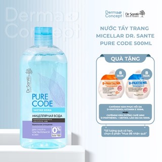 Nước tẩy trang Micellar Dr. Sante Pure Code dành cho da nhạy cảm - 500ml [NHẬP KHẨU CHÍNH HÃNG 100%]