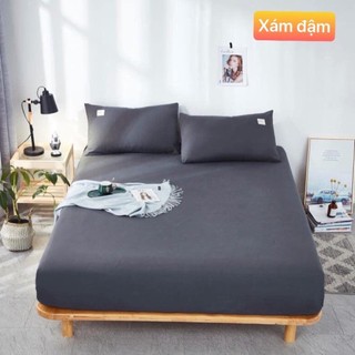 Ga gối cotton mịn tici 1 ga kèm 2 vỏ gối 50x70cm