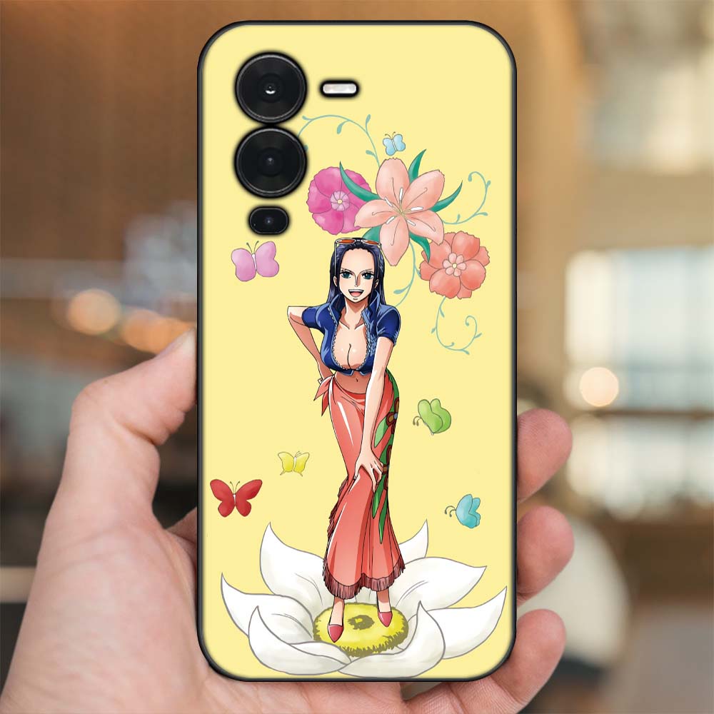 Ốp lưng Vivo V25 Pro viền đen in hình Nico Robin One Piece Đảo Hải Tặc
