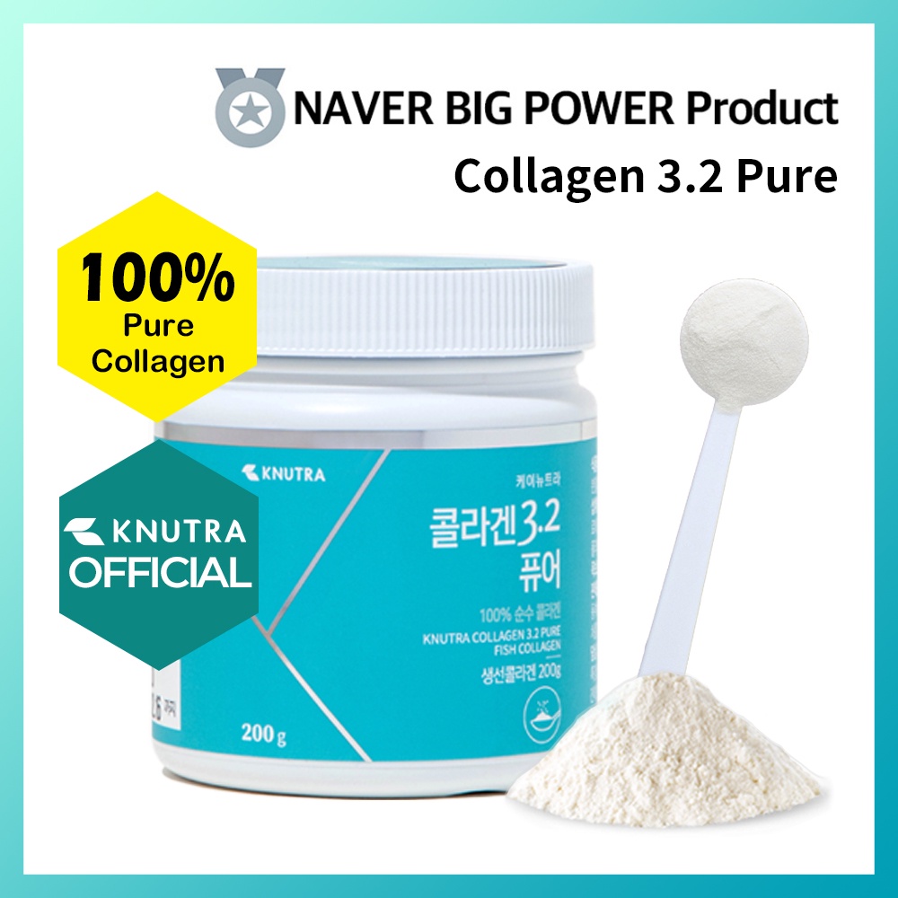 [KNUTRA] Bột Collagen Nguyên Chất 3.2 200g / 100% Hấp Thụ Nhanh