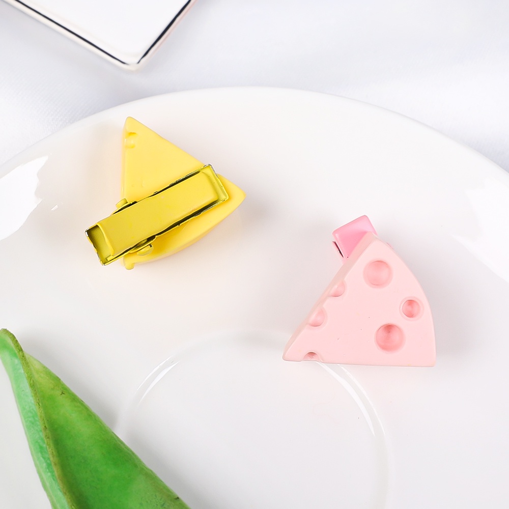 1 Kẹp Tóc Hình Miếng Phô Mai Dễ Thương Cho Bé Gái