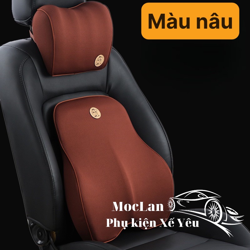 ( Fom mới 2023) Bộ tựa đầu tựa lưng cao su non siêu mềm siêu êm giải pháp lái xe ô tô đường dài - ghế văn phòng làm việc | BigBuy360 - bigbuy360.vn