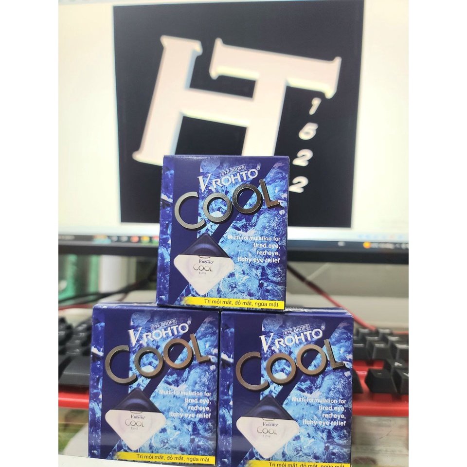 V.Rohto Cool Mát lạnh, giảm mỏi mắt, sáng mắt 12ml