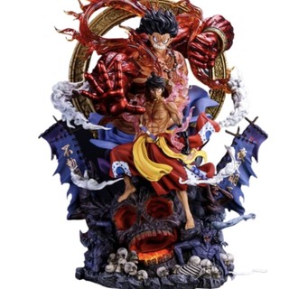 Hàng Loại 1 - Mô Hình OnePiece Luffy gear 4 king fado siêu đẹp cao 33cm có led kèm theo - Figure OnePiece - Full box - H