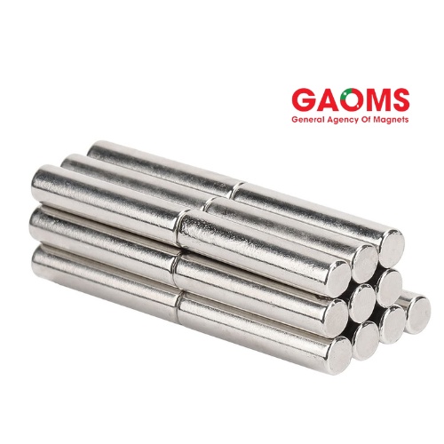 Nam châm tròn 3x10mm GAOMS, mạ niken phi 3mm dài 10mm