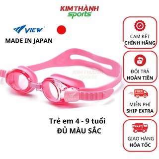Kính bơi trẻ em View V730 nội địa Nhật từ 4y-9y, kính bơi cho bé cao cấp chống nước , tia uv tuyệt đối - KIM THÀNH SPORT