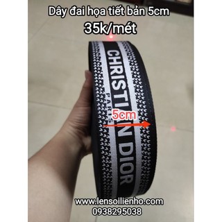 Dây đai túi xách hoạ tiết 3,5cm - 5cm