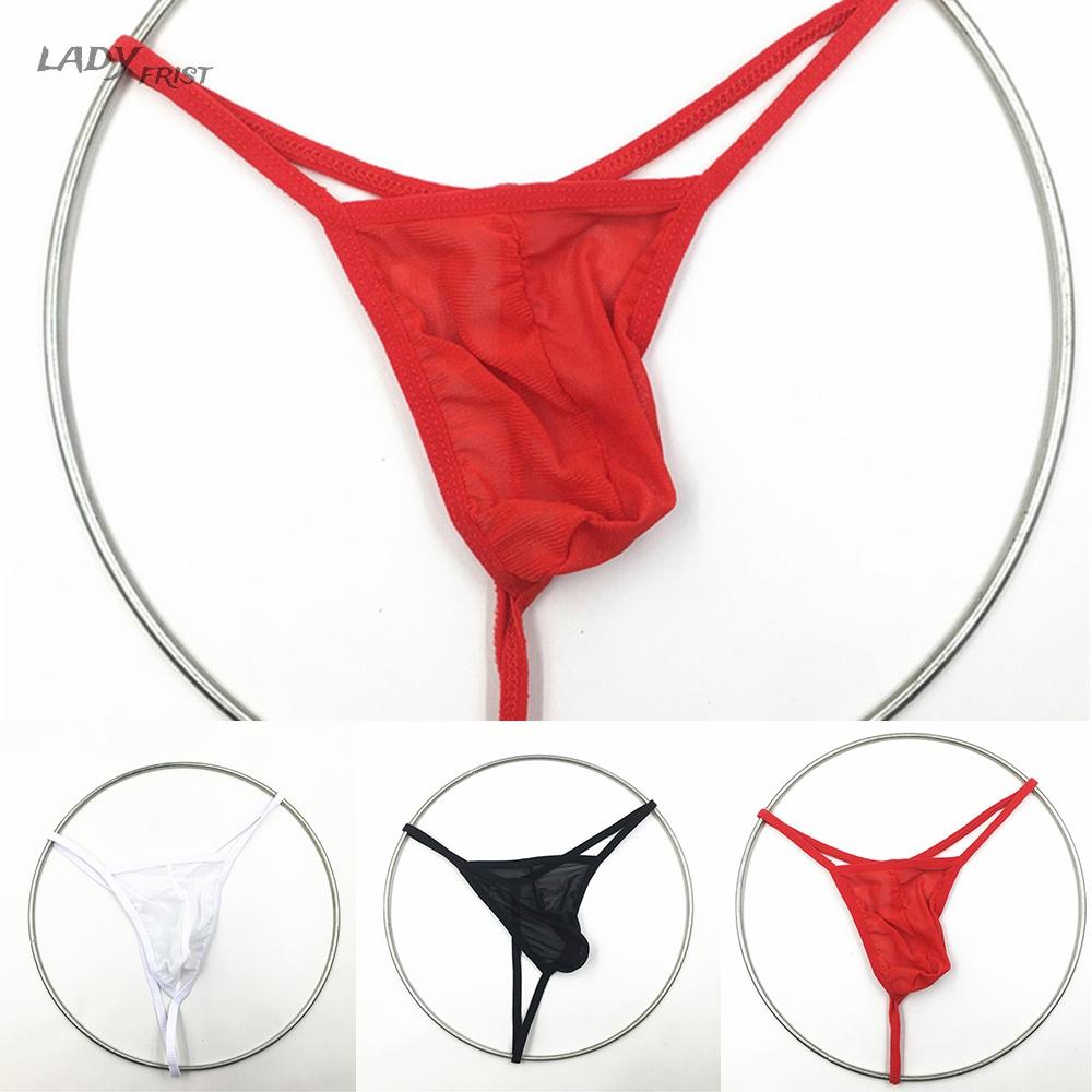 ⭐ Fast delivery ⭐Sexy Mens Lingerie Mesh See-Through Pouch G-String Thong Bikini Briefs Underwear