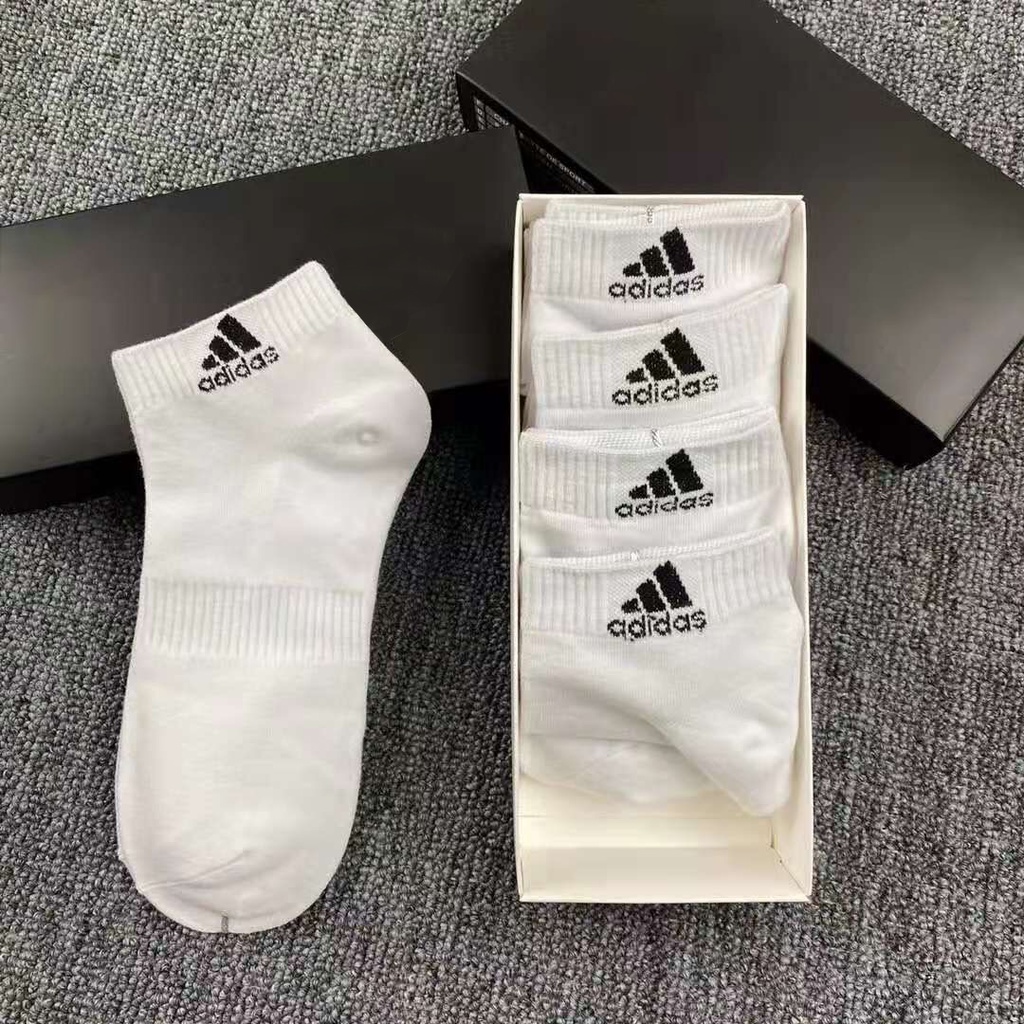 Tất adidas nam nữ cao cổ dệt kim 3 màu trắng, xám, đen, dày dặn không gây mùi