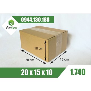 Combo 20 hộp carton 20x15x10