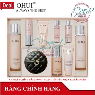 Set dưỡng ẩm Ohui hồng Miracle Moisture cho da trắng sáng hồng rạng rỡ