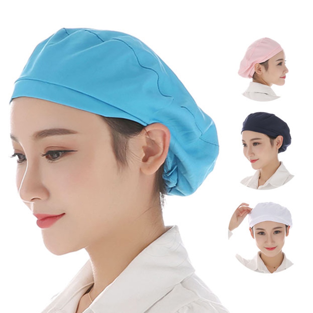 Mũ Đầu Bếp Mềm Mại Co Giãn Thoáng Khí Chống Bụi
