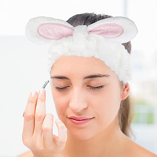 Bộ 2 Băng Đô Trang Điểm Màu Trắng Và Nâu Nhạt Dành Cho Nữ