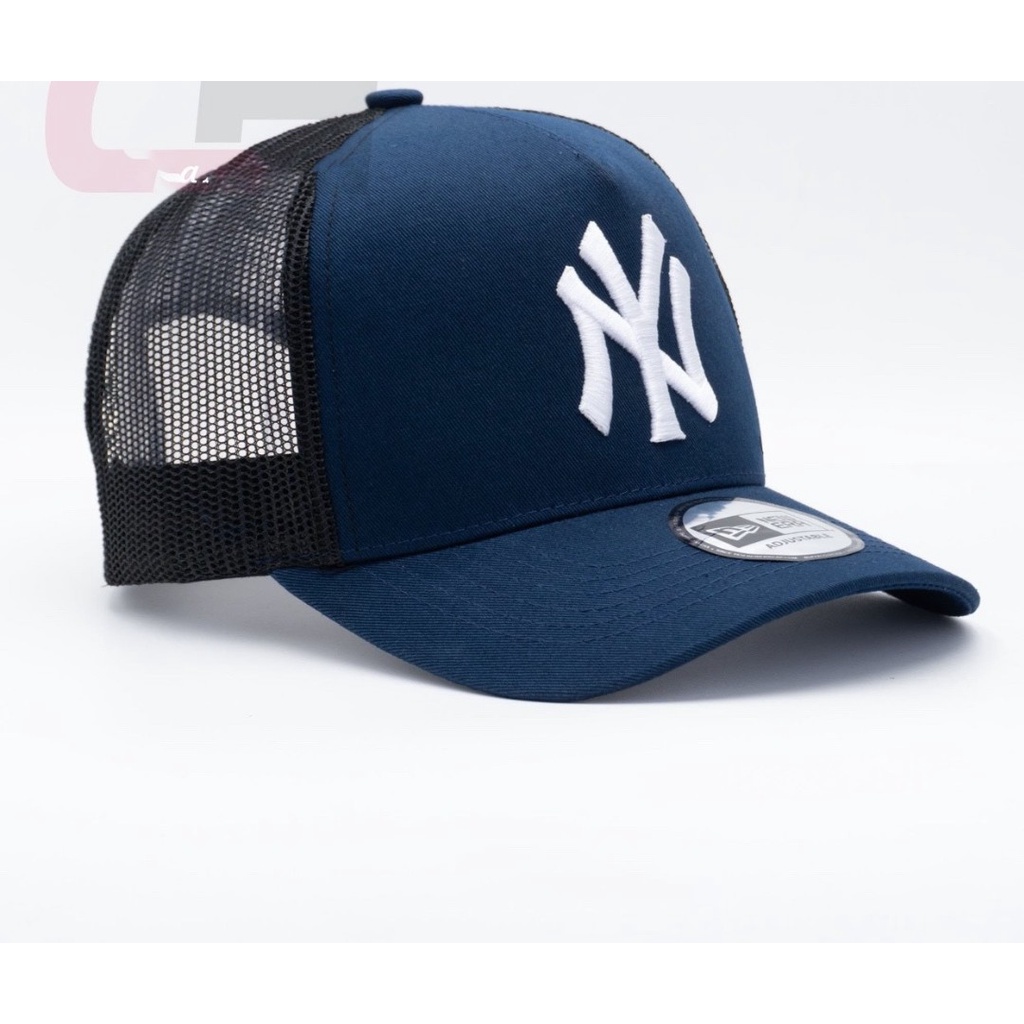Nón kết, mũ lưỡi trai nam nữ NY MLB vải kaki đẹp phối lưới thời trang (Ảnh thật)