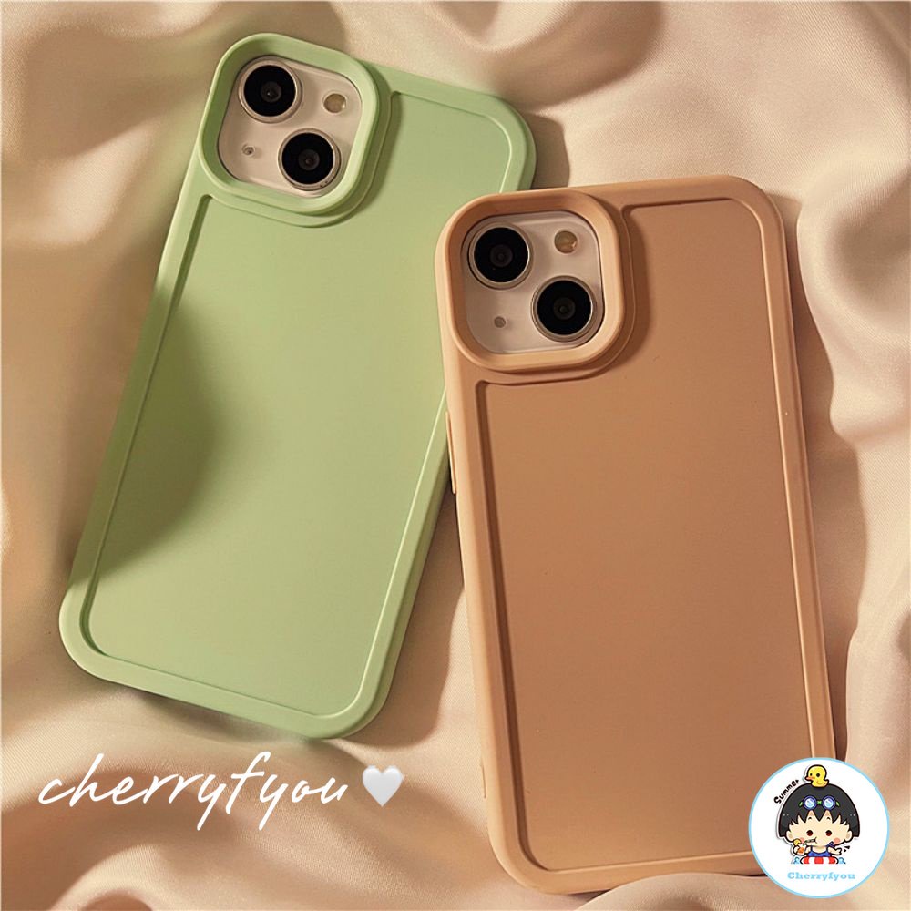 Ốp Điện Thoại Silicon TPU Mềm Màu Trơn Chống Sốc Sang Trọng Cho IPhone 11 13 12 14 Pro Max 8 7 Plus X XR