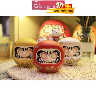 Búp bê may mắn Daruma không tròng cầu tài may mắn nhật bản