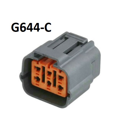 G644-Giắc cắm phù hợp cho Ford Focus thắng van xả khí tuần hoàn 6 lỗ 2.2mm