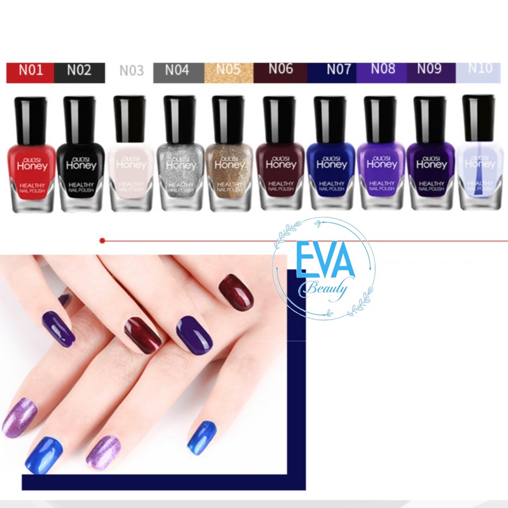 Set 10 Chai Sơn Móng Tay Dạng Lột Oulisi Honey S10-3 / Hộp 10 Màu Sơn Dạng Gel Lột Mini 5ml S10-3 Oulisi