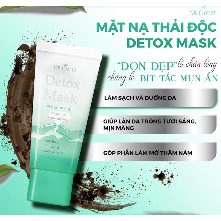 Mặt nạ thải độc DR.LACIR Detox mask 35g