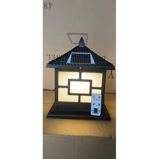 Đèn trụ cổng năng lượng mặt trời gắn trụ cổng