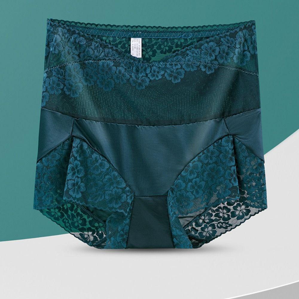 Quần Lót Cotton Phối Ren Plus Size Cho Nữ