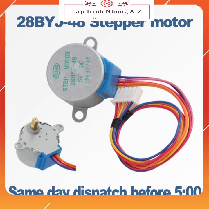 [Lập Trình Nhúng A-Z][117] Động Cơ Bước 5V/12V 28BYJ-48 + Mạch Điều Khiển ULN2003