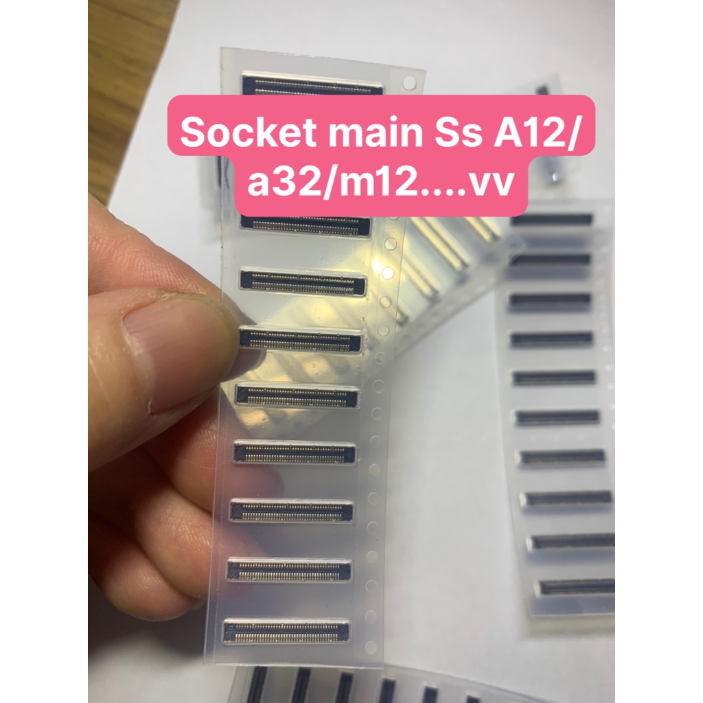 chân socket trên main ( chân conect) zin mới điện thoại sam sung a32/a12/a13/m12 a51...vv dùng chung nhiều mã