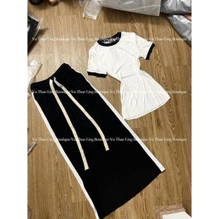 Bộ chân váy kèm áo thun hot MPB kèm ảnh thật shop chụp