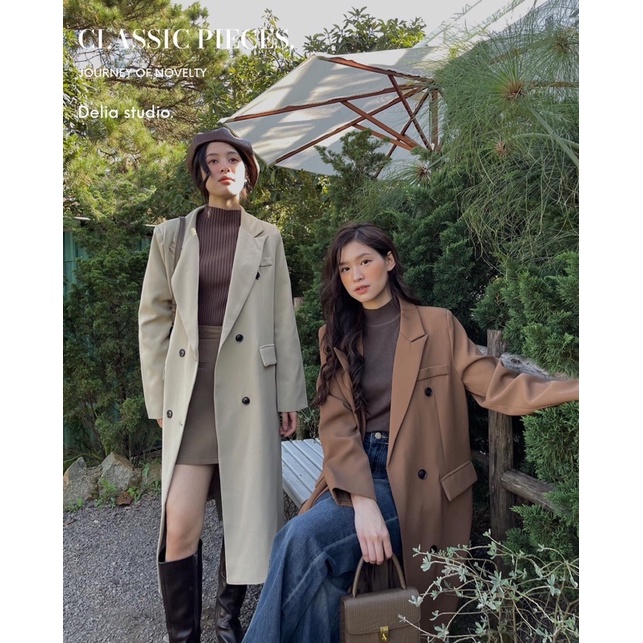 8876 ÁO BLAZER DÁNG DÀI 6 CÚC