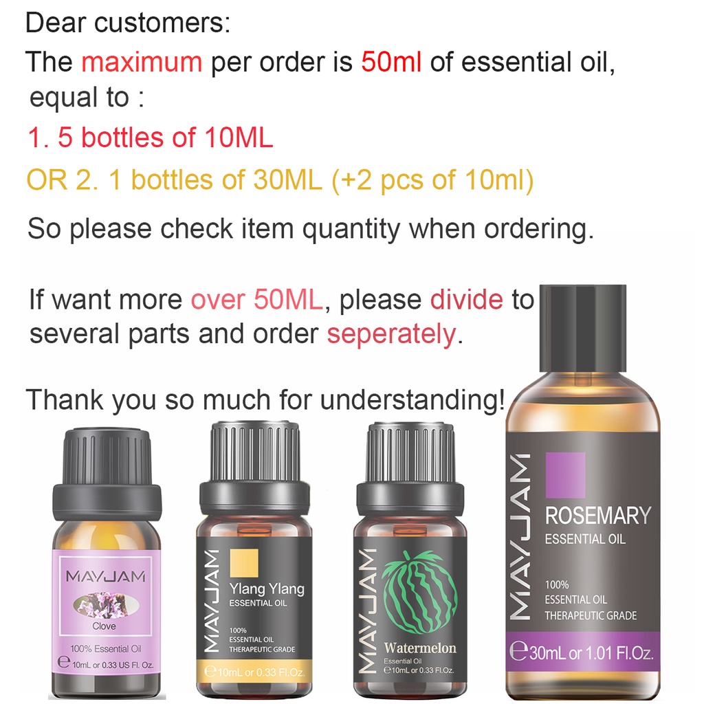 Tinh dầu thơm trái vải MAYJAM làm nến / DIY 10ML