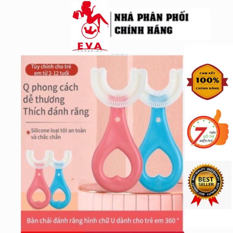 Bàn Chải Đánh Răng Silicon Chữ U An Toàn Tuyệt Đối Cho Bé 2-6 Tuổi