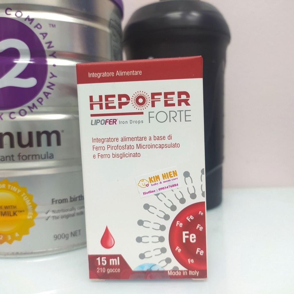 Sắt hữu cơ Lipofer Hepofer Forte 15ml
