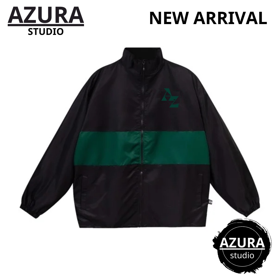 Áo khoác dù AZURA jacket 2 lớp phối màu V2 unisex - Áo khoác nam nữ Ullzang Basic -  Azura shop