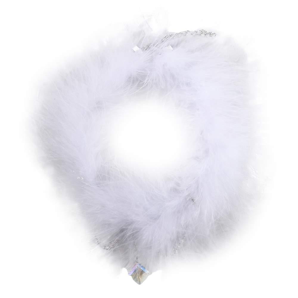 ANEMONE Vòng Cổ Choker Đính Lông Vũ Thời Trang Cho Nữ