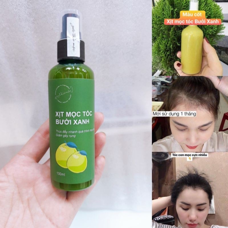 Tinh dầu Bưởi Xanh ngăn rụng tóc và kích thích mọc tóc - Xịt bưởi, xịt mọc tóc bưởi xanh