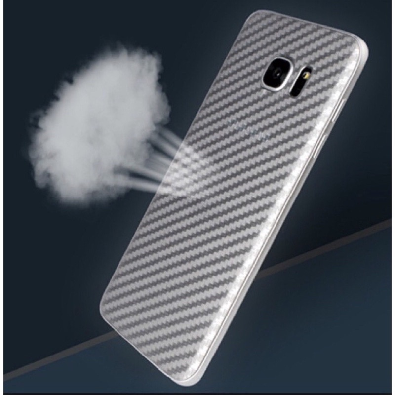 MIÉNG DÁN MẶT SAU VÂN CARBON CHO IPHONE ANDROID