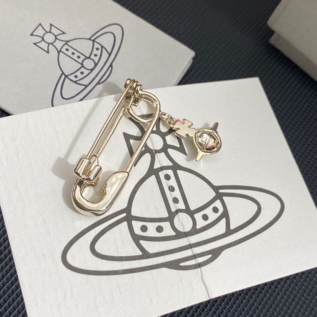 Ghim Cài Áo Hình Vivienne Westwood Thời Trang Cho Nam Nữ