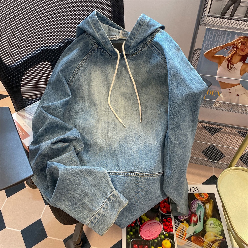 Áo Khoác Denim Thời Trang Hàn Quốc Phong Cách Retro Cá Tính Cho Nam