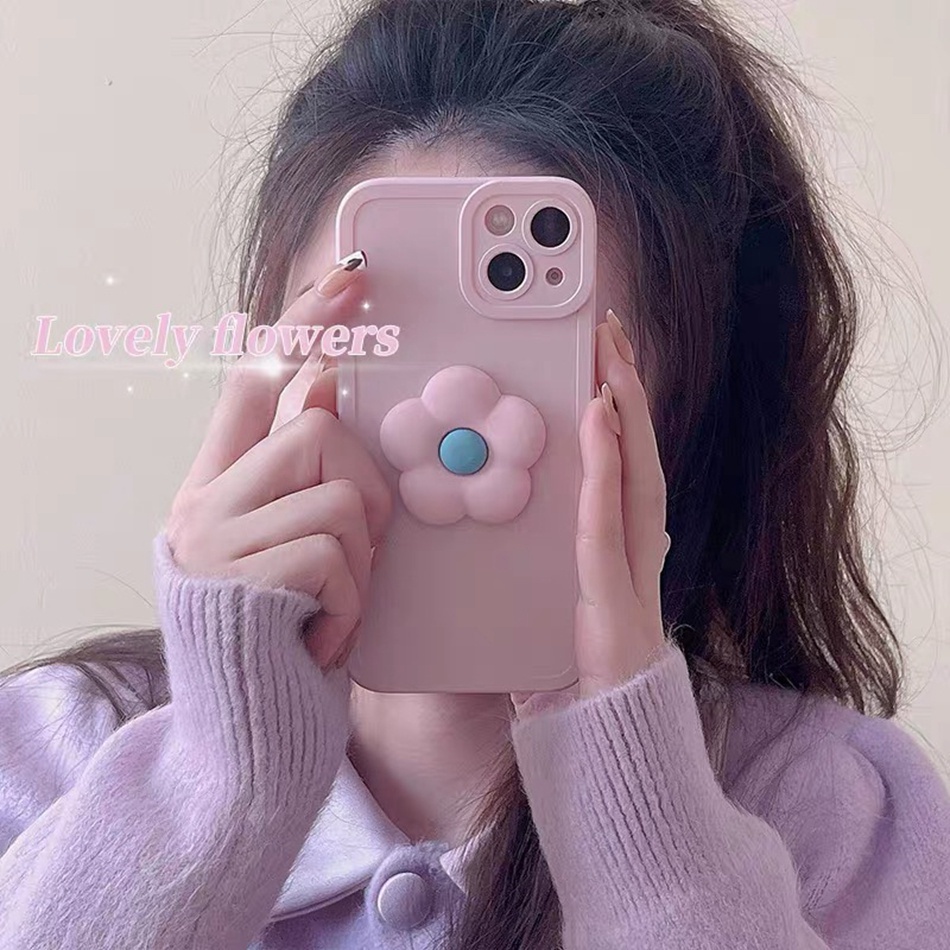 Ốp Điện Thoại Mềm Nhám Hình Hoa Cho iPhone 7 8 6 6S Plus 11 12 13 14 Pro MAX Plus Mini X XR XS MAX SE 2020 2022